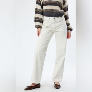 PacSun Women's Wide Leg Jeans in Off-White